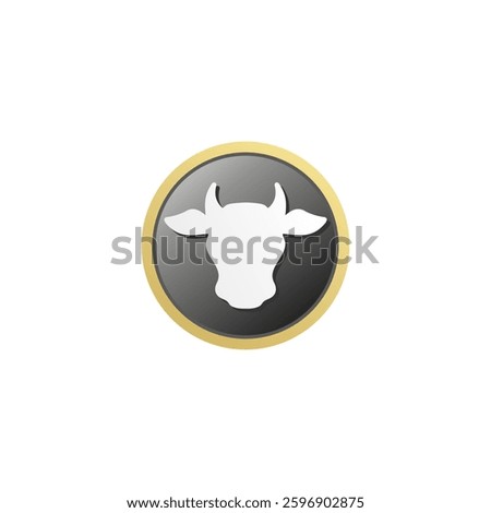 Premium beef icon or sign label vector isolated EPS. Best Premium beef label for product packaging design element. Elegant Premium beef label for packaging design element.