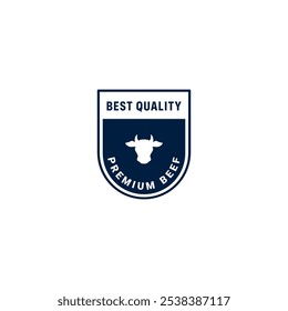 Premium beef label vector for product packaging design element. Best Premium beef label for product packaging design element. Elegant Premium beef label for packaging design element.