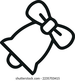 Premium bell line icon for app, web and UI. Vector stroke sign isolated on a white background. Outline icon of bell in trendy style.