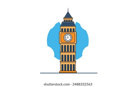 Premium ben watch tower vector illustration for use.