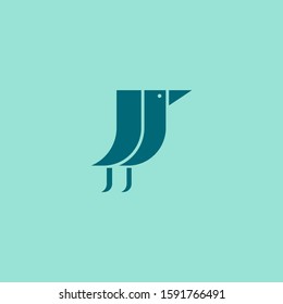 Premium Bird logo with modern concept. Bird icon vector illustration