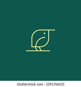 Premium Bird logo with modern concept. Bird icon vector illustration