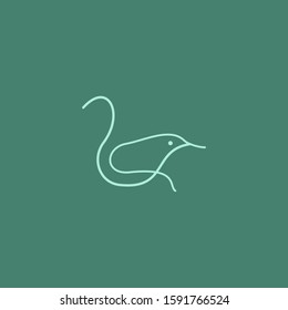 Premium Bird logo with modern concept. Bird icon vector illustration