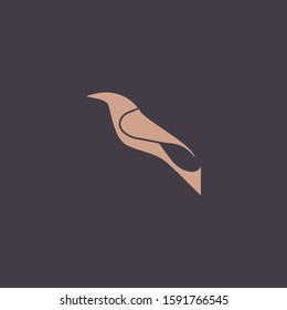 Premium Bird logo with modern concept. Bird icon vector illustration