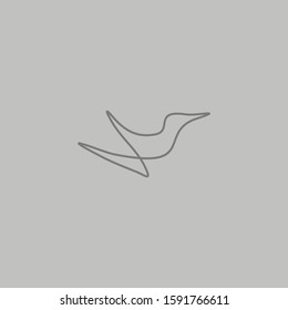 Premium Bird logo with modern concept. Bird icon vector illustration
