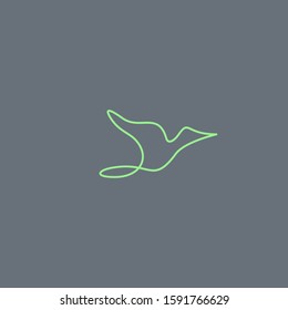Premium Bird logo with modern concept. Bird icon vector illustration