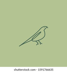Premium Bird logo with modern concept. Bird icon vector illustration