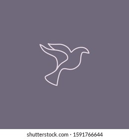 Premium Bird logo with modern concept. Bird icon vector illustration
