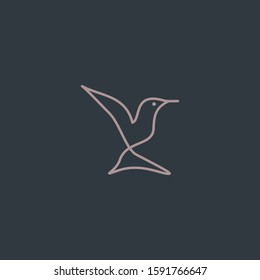 Premium Bird logo with modern concept. Bird icon vector illustration