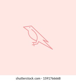 Premium Bird logo with modern concept. Bird icon vector illustration