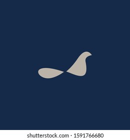 Premium Bird logo with modern concept. Bird icon vector illustration