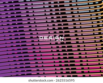 Premium black background design with colorful waving motifs. Vector horizontal template, for digital luxury business banner, formal contemporary.	
