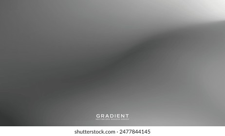 Premium Blank Blurred Texture Illustration shadow Black and white Modern Design Backdrop. Light Silver Gray Wavy Gradient Mesh. Grey Wavy Gradient Mesh. Aluminum Monochromatic Office Background vector