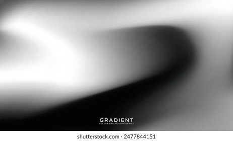 Premium Blank Blurred Texture Illustration shadow Black and white Modern Design Backdrop.Hole Silver Gray Wavy Gradient Mesh. Grey Wavy Gradient Mesh. Aluminum Monochromatic Office Background vector