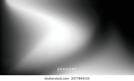 Premium Blank Blurred Texture Illustration shadow Black and white Modern Design Backdrop. Silver White Wavy Gradient Mesh. Grey Wavy Gradient Mesh. Aluminum Monochromatic Office Background vector