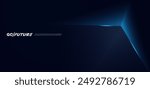Premium blue abstract background concept with luxury geometric dark shapes. Exclusive cool art wallpaper design.