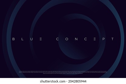 Premium blue abstract background concept with luxury geometric dark shapes. Exclusive cool art wallpaper design.