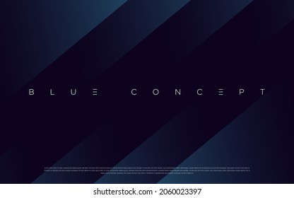 Premium blue abstract background concept and luxury geometric dark shapes  Exclusive cool art wallpaper design 