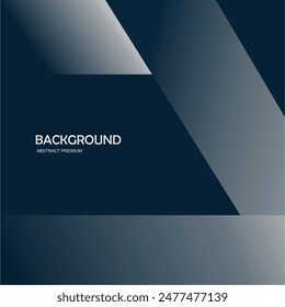 Premium blue abstract background concept with luxury geometric dark shapes. Exclusive cool art wallpaper design.