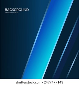 Premium blue abstract background concept with luxury geometric dark shapes. Exclusive cool art wallpaper design.
