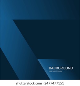Premium blue abstract background concept with luxury geometric dark shapes. Exclusive cool art wallpaper design.