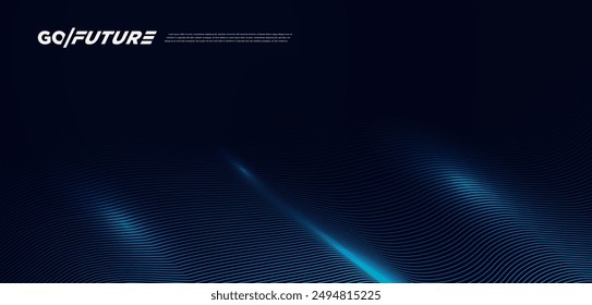 Premium blue abstract background concept with luxury geometric dark shapes. Exclusive cool art wallpaper design.