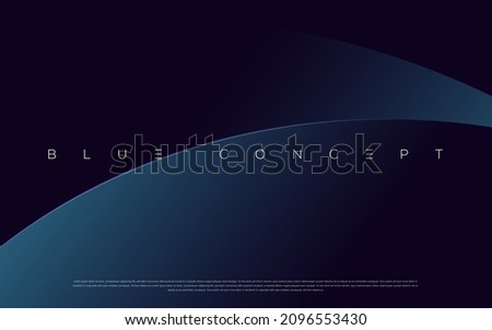 Premium blue abstract background concept with luxury geometric dark shapes. Exclusive cool art wallpaper design.