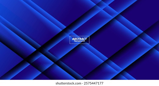 Premium blue abstract background with gradient color and rectangle pattern. Vector background. Eps10