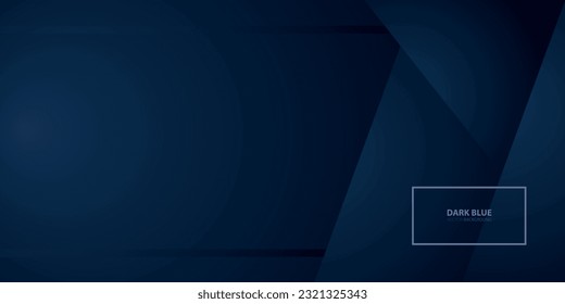 Premium Blue Abstract Background With Luxury Geometric Dark Shapes Concept