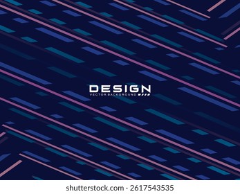 Premium blue background design with multicolored stripes pattern diagonal. Vector minimal horizontal template for banner, digital business, invitation, voucher, prestigious gift certificate, etc.	
