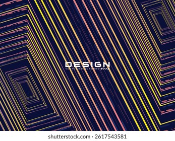 Premium blue background design with multicolored stripes pattern diagonal. Vector minimal horizontal template for banner, digital business, invitation, voucher, prestigious gift certificate, etc.	
