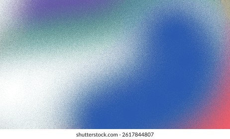 Premium blue color gradient background noise texture blur abstract background.