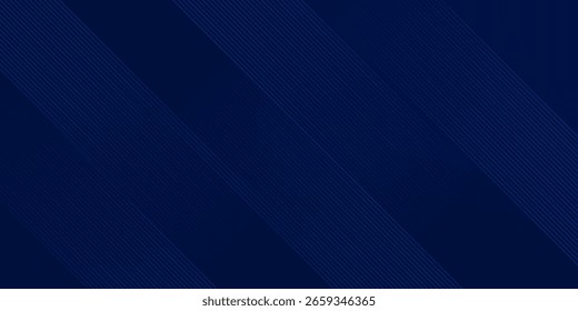 design de empresa de banner de vetor horizontal azul escuro premium