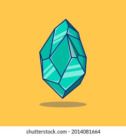 Diseño de ilustración de vector gemstone azul premium