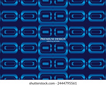 Premium blue gradient background modern concept. Blue metal background. Blue grid pattern steel.