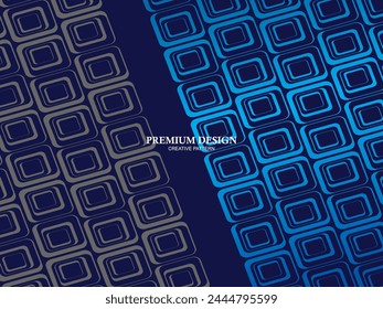 Premium blue gradient background modern concept. Blue metal background. Blue grid pattern steel.