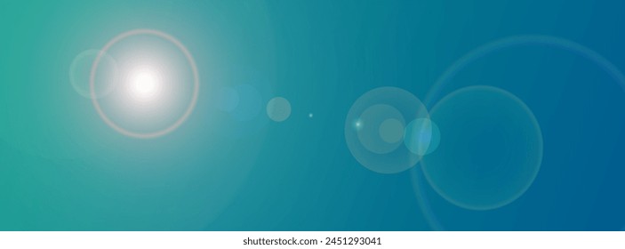 Premium blue and green elegant lense  flare effect gradient. Wallpaper background For Web and Mobile Applications, business infographic and social media, modern decoration, art illustration template.