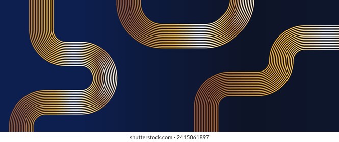 Premium blue line background design, eye-catching horizontal background. Can be use for desktop wallpaper background, business web banner, business print banner, web header and mobile app header.