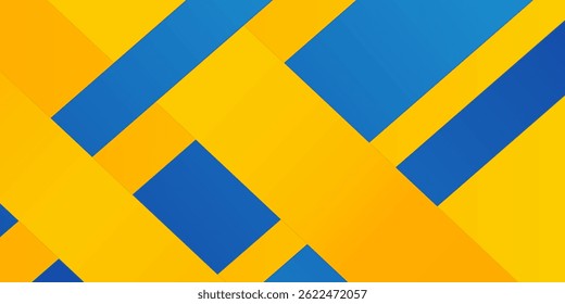 Fondo abstracto amarillo azul de Premium con el fondo de la capa de la superposición. Vector de fondo