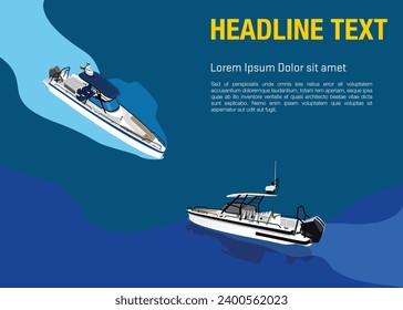 premium boat and ship illustration vector designs
