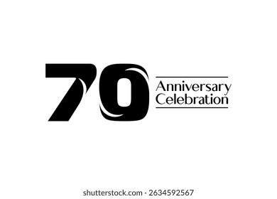 premium bold  illustration origami anniversary for celebrate  emblem . Anniversary logotype design