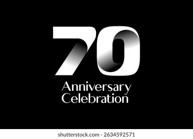 premium bold  illustration origami anniversary for celebrate  emblem . Anniversary logotype design