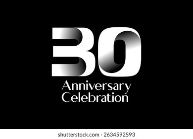 premium bold  illustration origami anniversary for celebrate  emblem . Anniversary logotype design