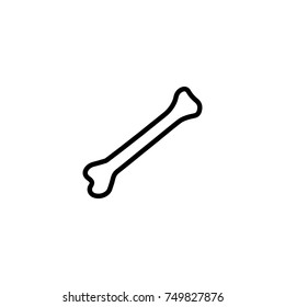Premium bone icon or logo in line style. High quality sign and symbol on a white background. Vector outline pictogram for infographic, web design and app development.