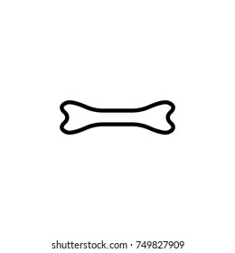 Premium bone icon or logo in line style. High quality sign and symbol on a white background. Vector outline pictogram for infographic, web design and app development.