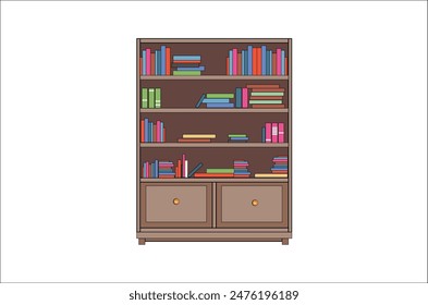 Ilustración vectorial de la caja del libro de Premium para el uso.