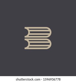 Premium book logo design. Abstract book icon vector illustration