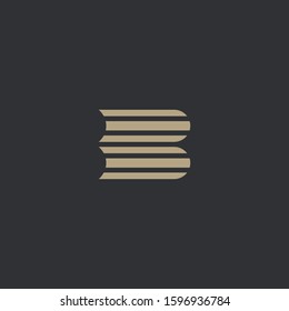 Premium book logo design. Abstract book icon vector illustration