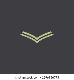 Premium book logo design. Abstract book icon vector illustration
