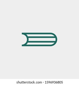 Premium book logo design. Abstract book icon vector illustration